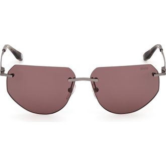 BMW 59mm Sunglasses in Matte Dark Ruthenium /Roviex at Nordstrom Rack