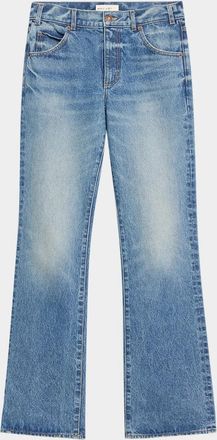 Nili Lotan Joan Straight-Leg Crop Jeans