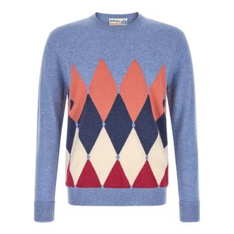 Ballantyne Crewneck Trui - Heren - Ronde hals truien - Blauw - 2XL - Kasjmier - Truien & Vesten