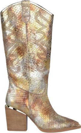 Alma En Pena Cowboylaars - Dames - Cowboylaarzen - Bruin - 41 EU - Tweed - Schoenen