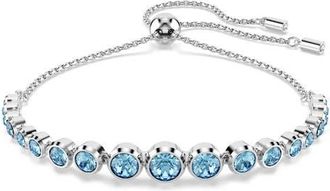 Swarovski Imber Crystal Slider Bracelet in Blue at Nordstrom, Size Medium