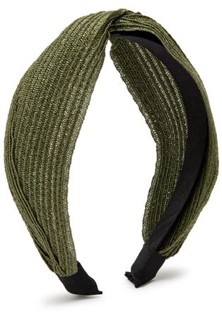 Eugenia Kim Eugenia Kim Rosanna Woven Headband - Olive - One Size