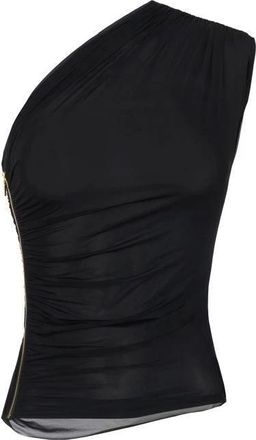 Elisabetta Franchi Jersey Top - Dames - Tops zonder mouwen - Zwart - M - Tops