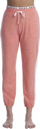 DKNY Sleepwear Technical Jersey Knit Joggers In Heather Rose