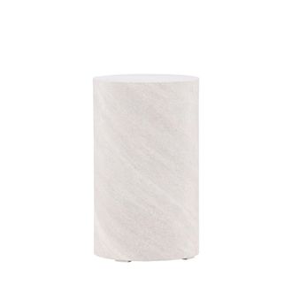 Venture Design Mesa auxiliar redonda efecto m&aacute;rmol &oslash;30cm - Gris claro