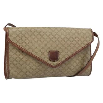 Celine Pre-owned Cross Body Bags, female, Beige, Size: ONE SIZE Pre-owned Vintage Shoulder Bag