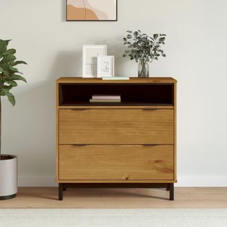 vidaXL C&oacute;moda Flam Madera Maciza De Pino 80x40x80 Cm Vidaxl