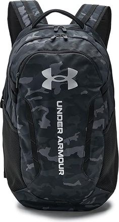 Under Armour Hustle 6.0 Backpack Backpack Bags Black/Black/Metallic Silver, Polyester