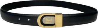 Celine Pre-owned Vintage Leren Riem - Dames - Vintage Accessoires - Zwart - ONE Size - Leer - Vintage