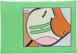 Herm&egrave;s Green Vert Swift Leather Coin Purse/Coin Case (Pre-Owned)
