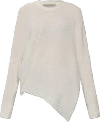 AllSaints Lock Sweater - Dames - Ronde hals truien - Beige - L - Wol - Truien & Vesten