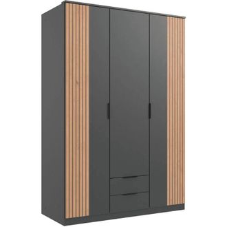 Calicosy Armario 3 puertas abatibles y 2 cajones L135 cm - luebeck