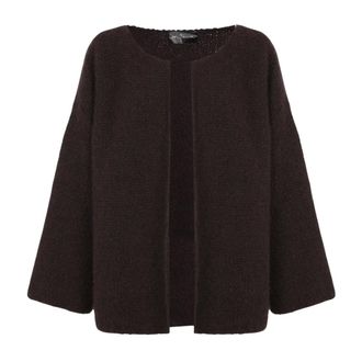 Cortana Truien & Vesten, Dames, Bruin, XS, Kasjmier, Hana Gebreide Jas