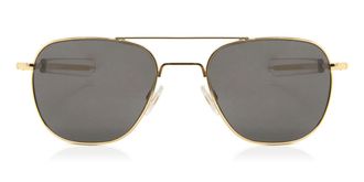 American Optical Original Pilot 1GYG Mens Sunglasses Gold Size 55