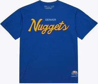 Mitchell & Ness Mens Mitchell & Ness Royal Denver Nuggets Vintage Wordmark T-Shirt at Nordstrom, Size Medium