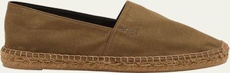 Saint Laurent Cotton YSL Slip-On Espadrilles
