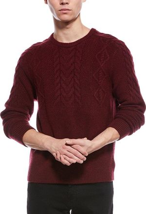 Paisley & Gray Cable Wool-Blend Crewneck