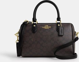 Coach Rowan Satchel Bag In Signature Canvas