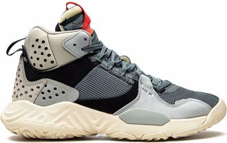 Nike Jordan Jordan Delta Mid Hasta/Bright Crimson sneakers - unisex - Leather/Rubber/Fabric/Fabric - 9 - Blue