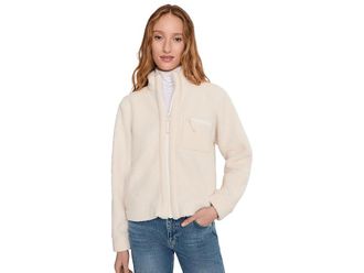 Mod-o-doc Cozy Sherpa Jacket Womens Jacket Ivory : LG (US 12-14), Polyester