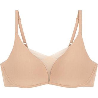 Triumph Shape Smart Wireless Bra in Neutral Beige at Nordstrom, Size X-Large