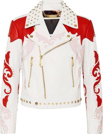 Philipp Plein Dames, Jassen, Wit, Maat: M Leer