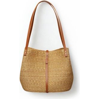 Indego Africa Amale Shoulder Bag in Natural Elephant Grass at Nordstrom