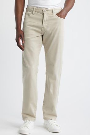 AG - Adriano Goldschmied Everett Slim Straight Leg Jeans in 7 Years Sulfur Coastal Pebble at Nordstrom, Size 30 X 32