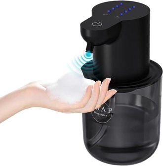 OEM Dispensador De Jab&oacute;n En Espuma - Dispensador Autom&aacute;tico - Higiene Sin Contacto - Recargable Por Usb Ipx5 - 400 Ml - Montaje En Pared - Negro