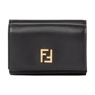 Fendi Mini Trifold FF - Dames - Accessoires - Zwart - Maat: ONE Size Leer