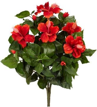 Nearly Natural 20-in Hibiscus Artificial Plant in Red at Nordstrom