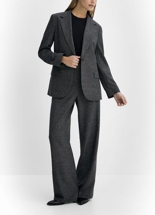 Theory Womens Pure virgin wool wide-leg pant