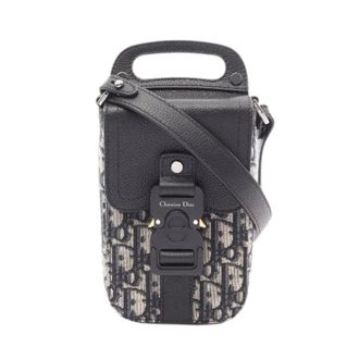 Dior Pre-owned Saddle Vertical Pouch Oblique Schoudertas - Heren - Pre-owned - Beige - Maat: ONE Size Leer