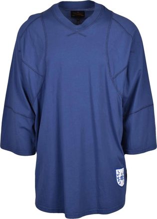 Vivienne Westwood Blue Recycled Cotton Oversized T-Shirt