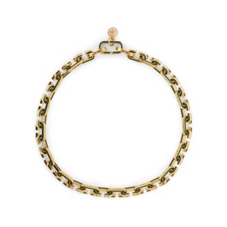 Casablanca Bijoux Gold - Dames - Kettingen - Geel - ONE Size - Leer - Accessoires