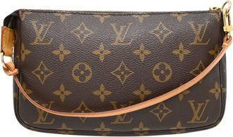 Louis Vuitton Brown Monogram Pochette Pouch (Pre-Owned)