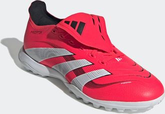 adidas Fussballschuh ADIDAS PERFORMANCE PREDATOR LEAGUE FOLD-OVER TONGUE TF, Damen, Gr. 44,5, rot (lucid rot, cloud wei&szlig;, core schwarz), Synthetik, Schuhe Fu
