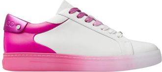 Jimmy Choo London Rome/F Leather Low-Top Sneakers, Brand Size 34.5 ( US Size 4.5 )
