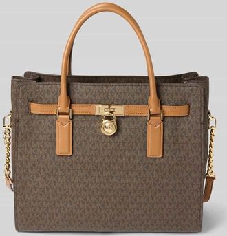 Michael Kors Satchel Bag mit Tragehenkel Modell HAMILTON in Dunkelbraun, Gr&ouml;&szlig;e 1
