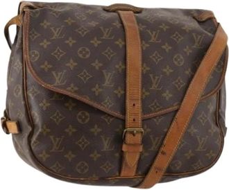 Louis Vuitton Pre-owned Cross Body Bags, female, Brown, Size: ONE SIZE Pre-owned Monogram Canvas Shoulder Bag