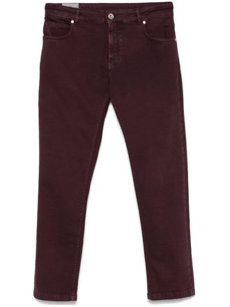 Eleventy slim-cut jeans - Purple
