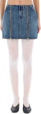 Jean Paul Gaultier Denim Solid Mini Skirt