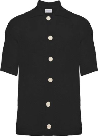 Family Fir$t Milano Camicia a fantasia micro - Nero