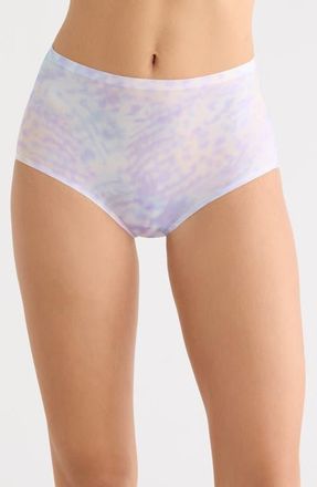 Chantelle Soft Stretch High Waist Briefs in Lilac Orchids at Nordstrom