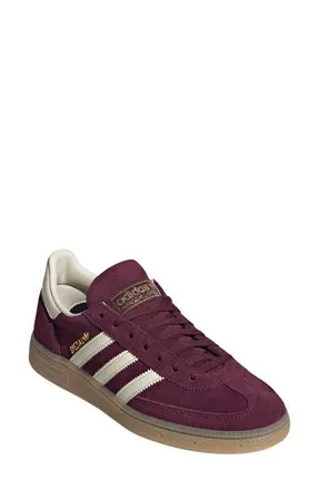 adidas Handball Spezial Sneaker in Maroon/Cream White/Gold at Nordstrom, Size 10.5