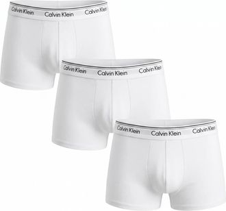 Calvin Klein 3-Pack Boxer Briefs - Heren - Onderbroek - Wit - M - Katoen - Ondergoed
