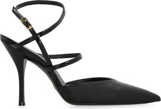 Stuart Weitzman Womens Strapeze Leather Pumps - Black - Size EU 36