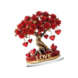 OEM Elegante Rosal 2d, Adorno Acr&iacute;lico, Art De-scb444