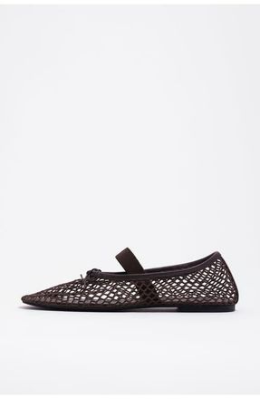 Bimba & Lola Mesh Ballerina in Dark Brown at Nordstrom, Size 39