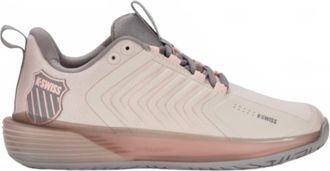 K-Swiss Womens Ultrashot 3 Tennis Shoe In Morganite/satellite/pale Neon Coral